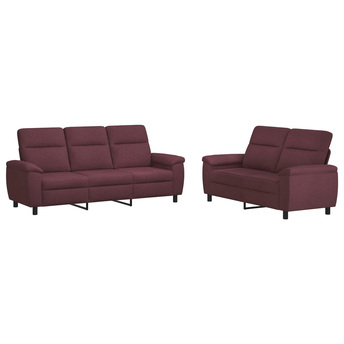 Set sofe 2 pcs Ljubičasta Tkanina