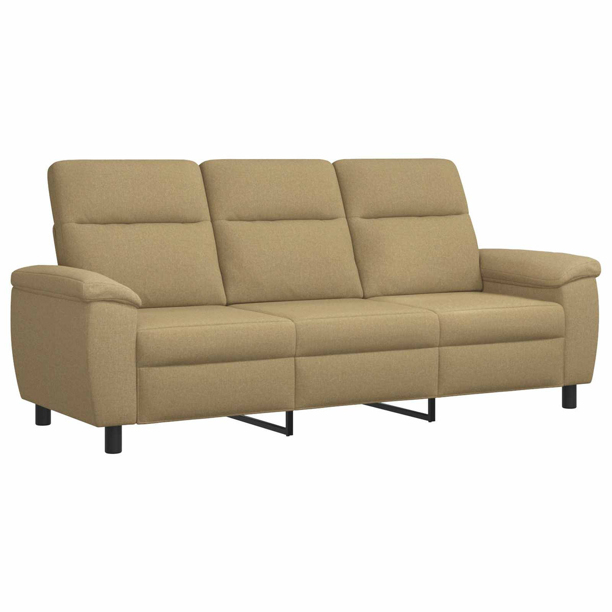 Set sofe 2 pcs Svijetlosmeđa Tkanina