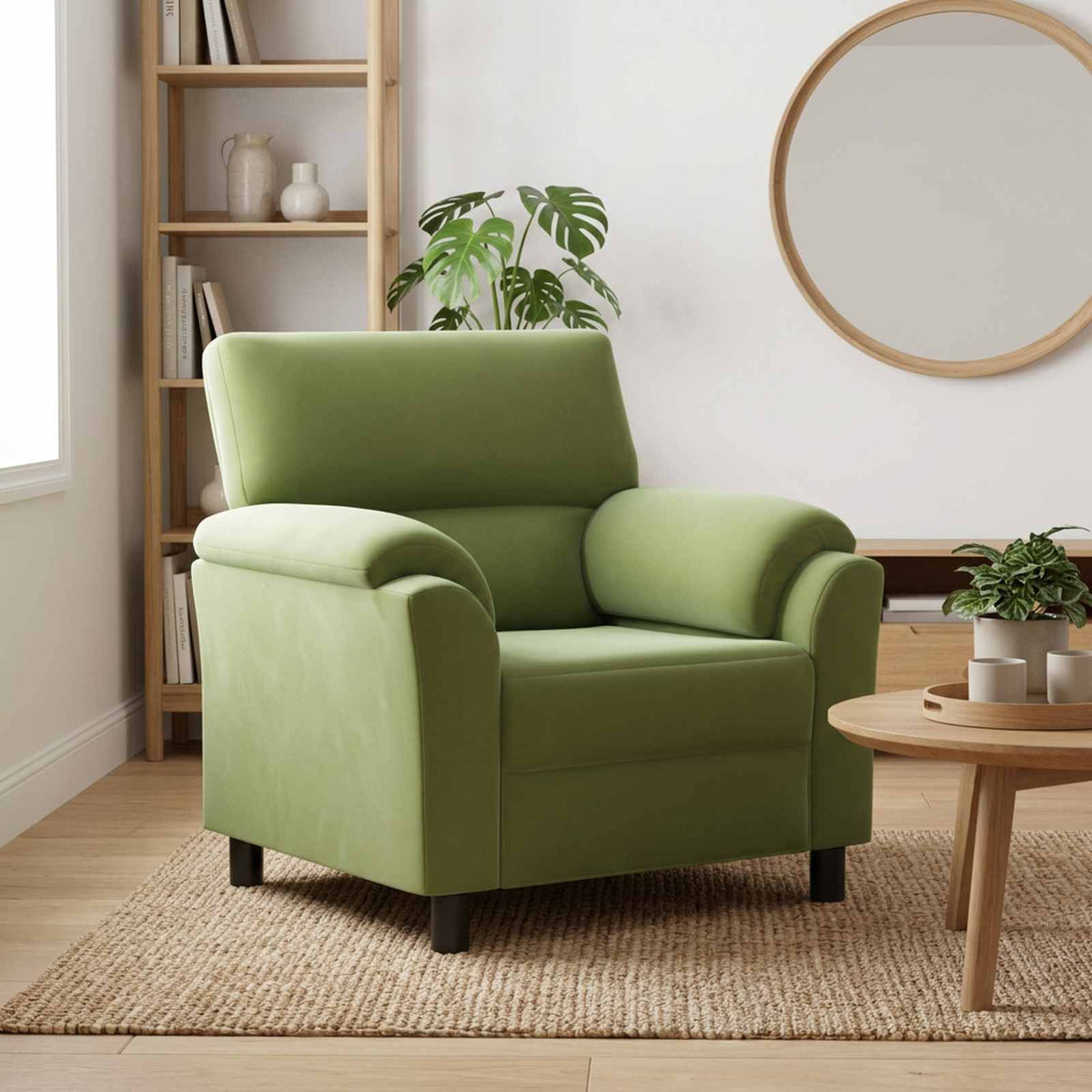 Sofa Svijetlo zelena 94 x 85 x 93 cm Baršun