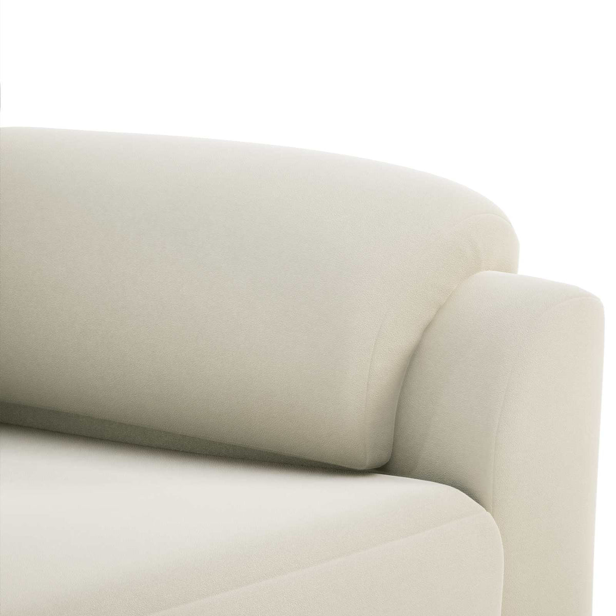 Sofa Krem 94 x 85 x 93 cm Baršun