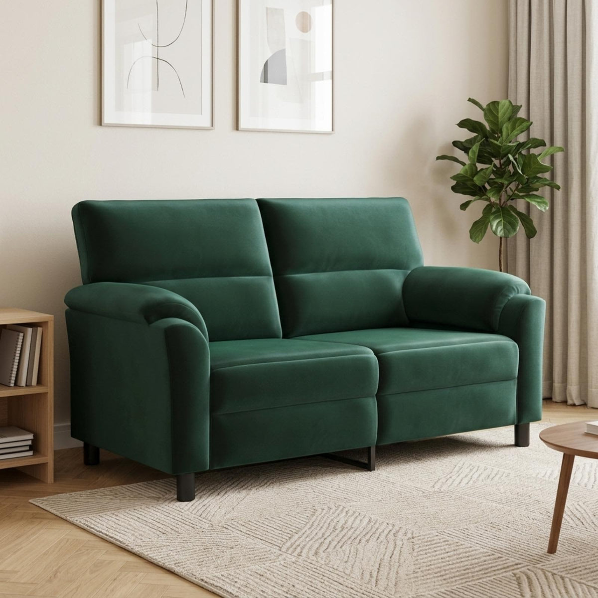 Sofa Tamnozelena 174 x 85 x 93 cm Baršun
