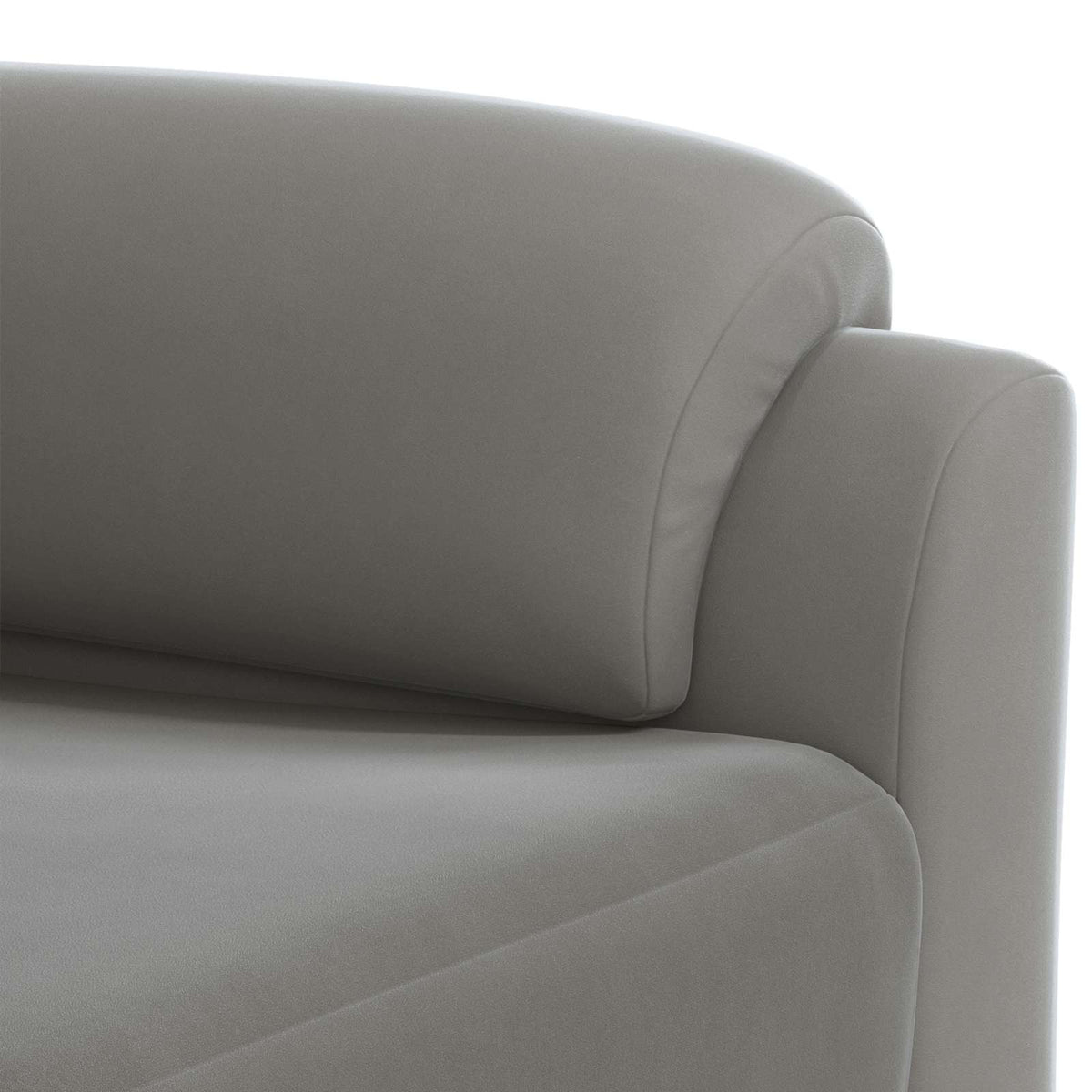 Sofa Svjetlosiva 214 x 85 x 93 cm Baršun