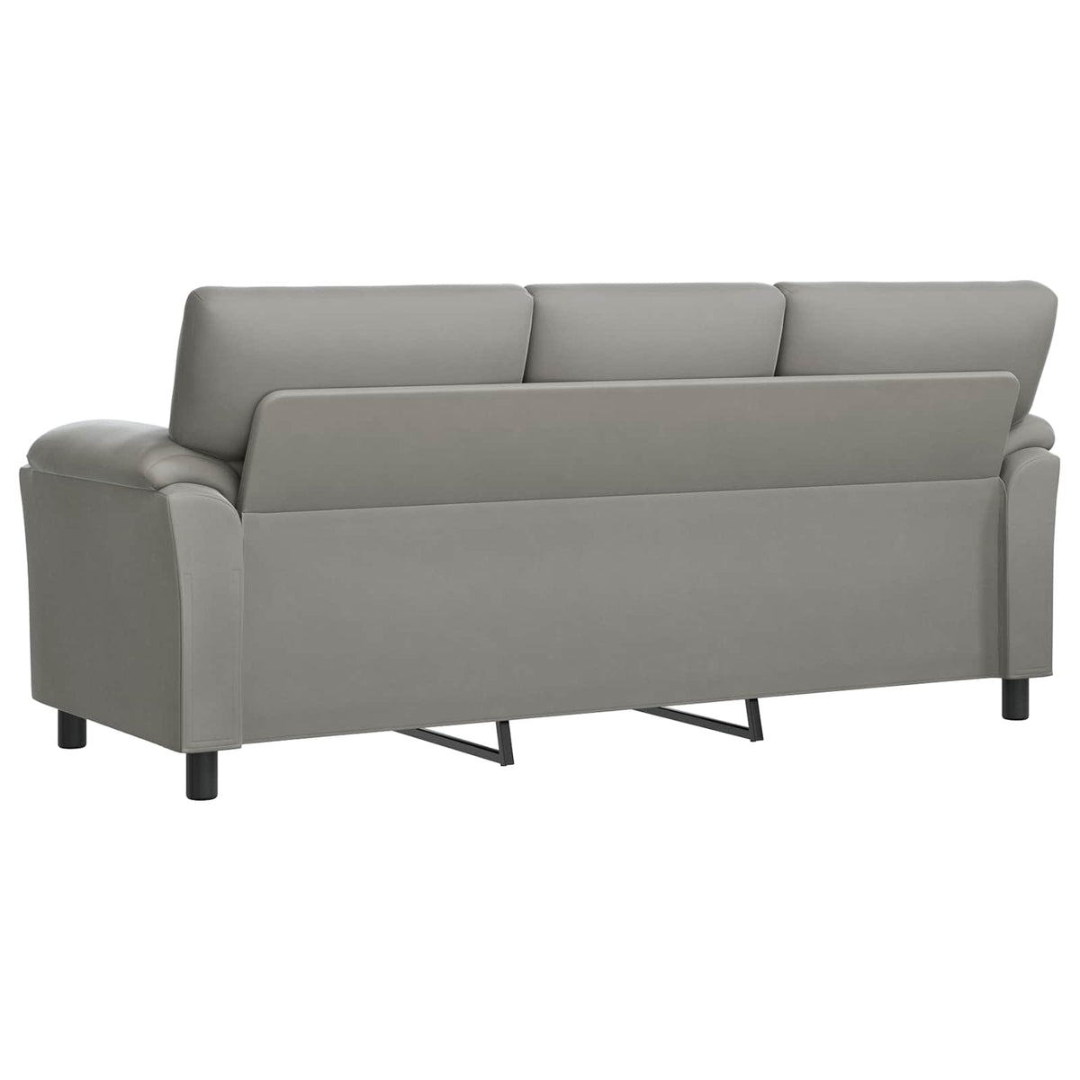 Sofa Svjetlosiva 214 x 85 x 93 cm Baršun