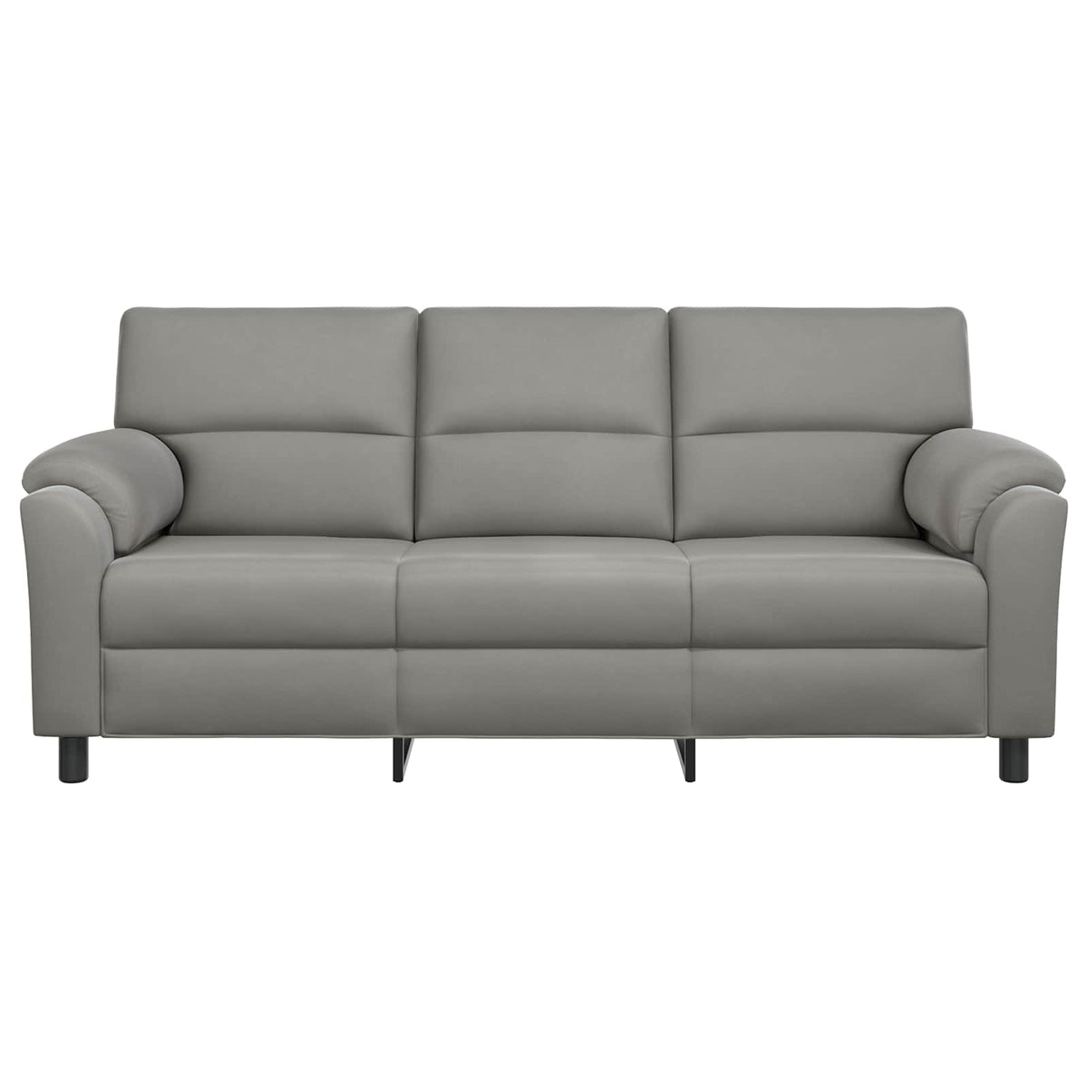 Sofa Svjetlosiva 214 x 85 x 93 cm Baršun