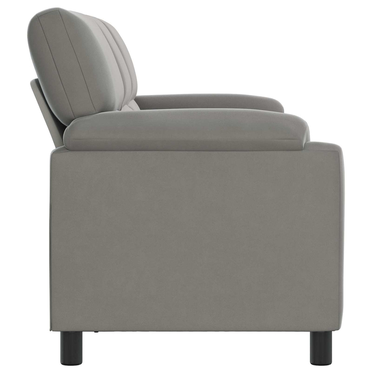 Sofa Svjetlosiva 214 x 85 x 93 cm Baršun