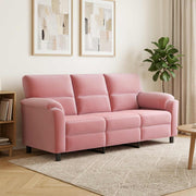 Sofa Ružičasta 214 x 85 x 93 cm Baršun