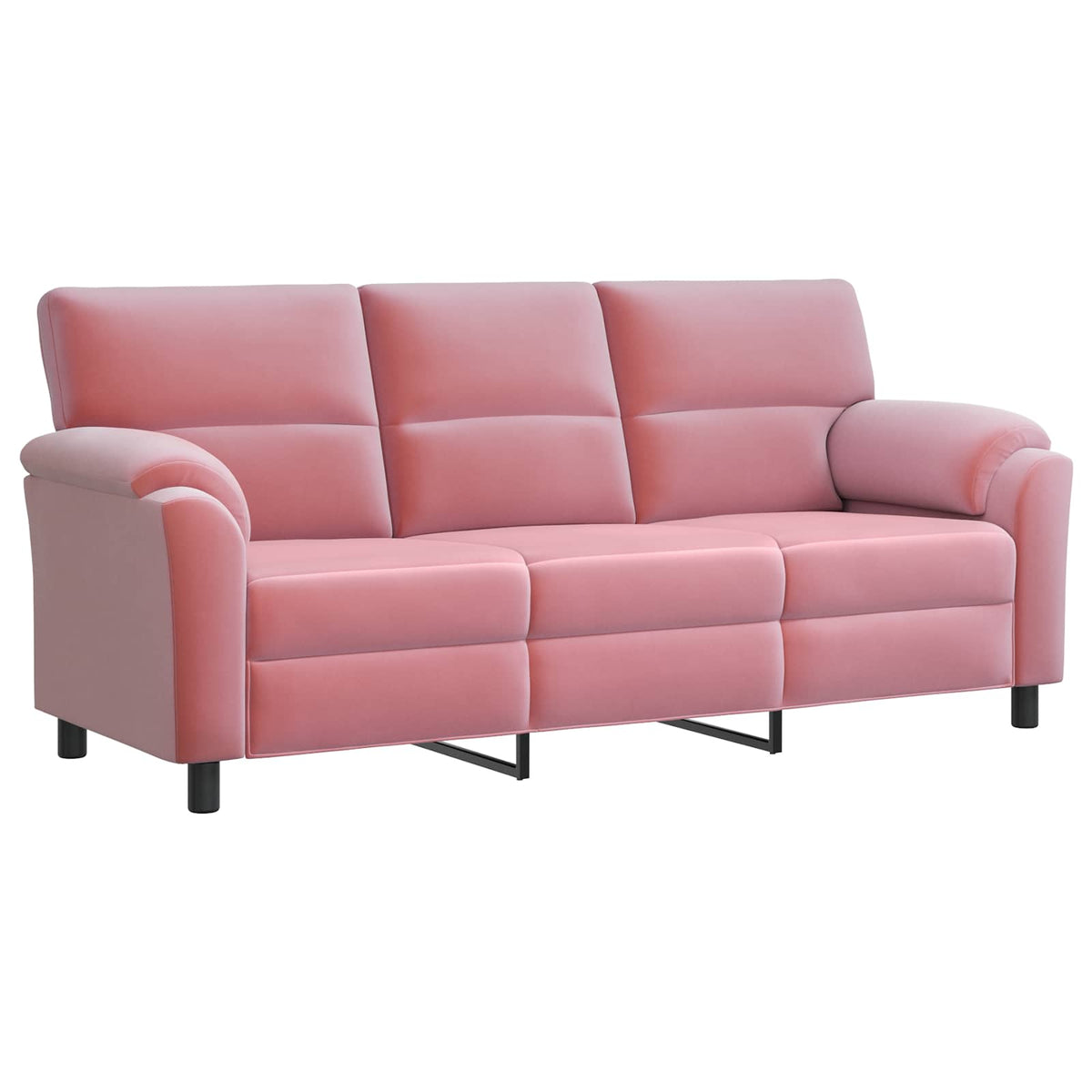 Sofa Ružičasta 214 x 85 x 93 cm Baršun