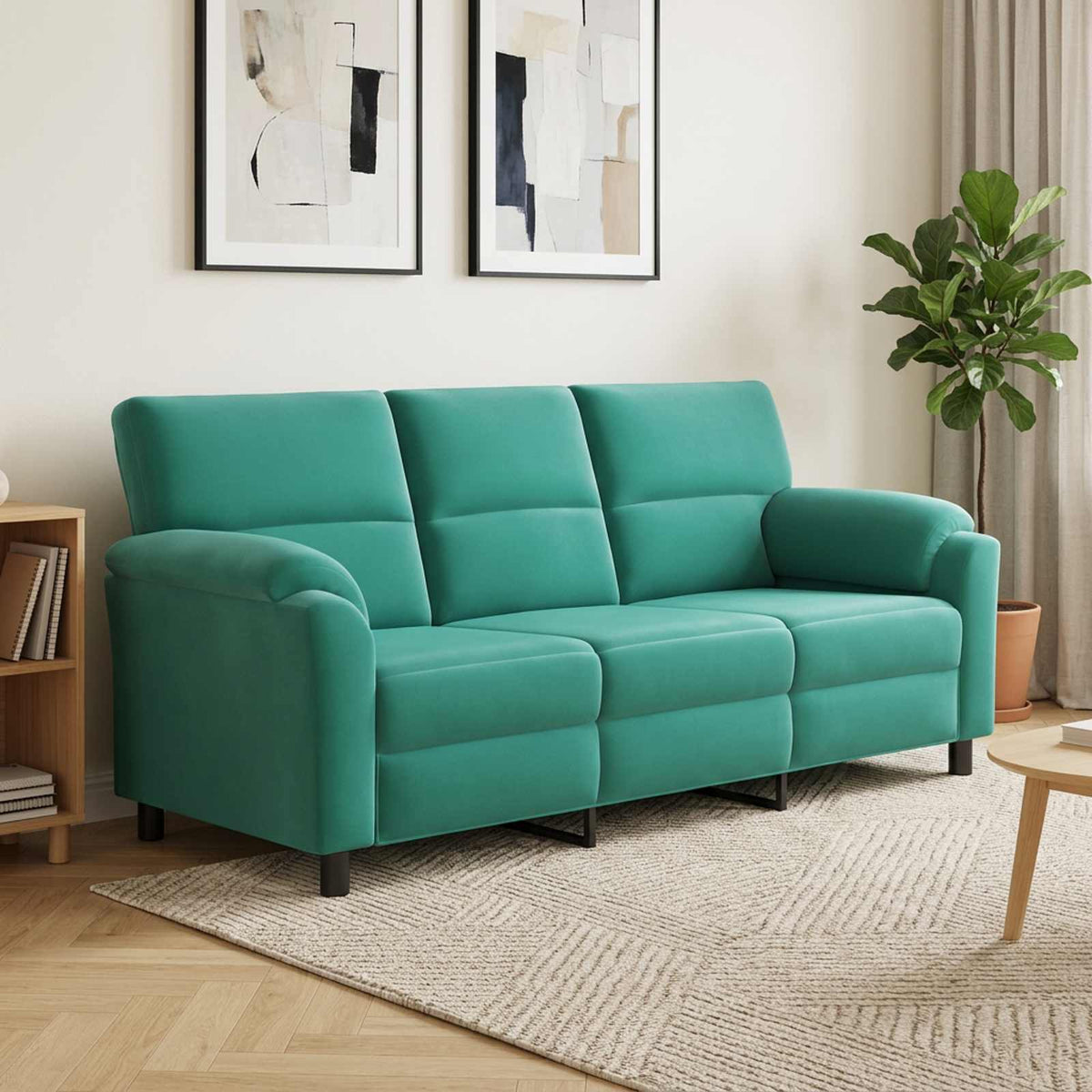 Sofa Tirkizna 214 x 85 x 93 cm Baršun