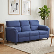 Sofa Policijska plava 214 x 85 x 93 cm Baršun