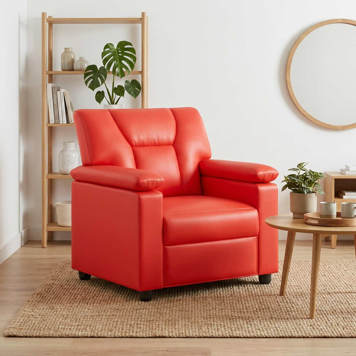 Sofa Crvena 91 x 85 x 93 cm Umjetna koža