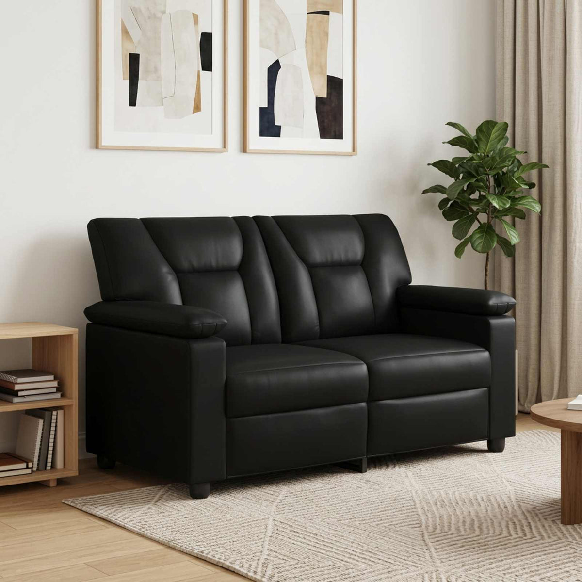 Sofa Crna 151 x 85 x 93 cm Umjetna koža