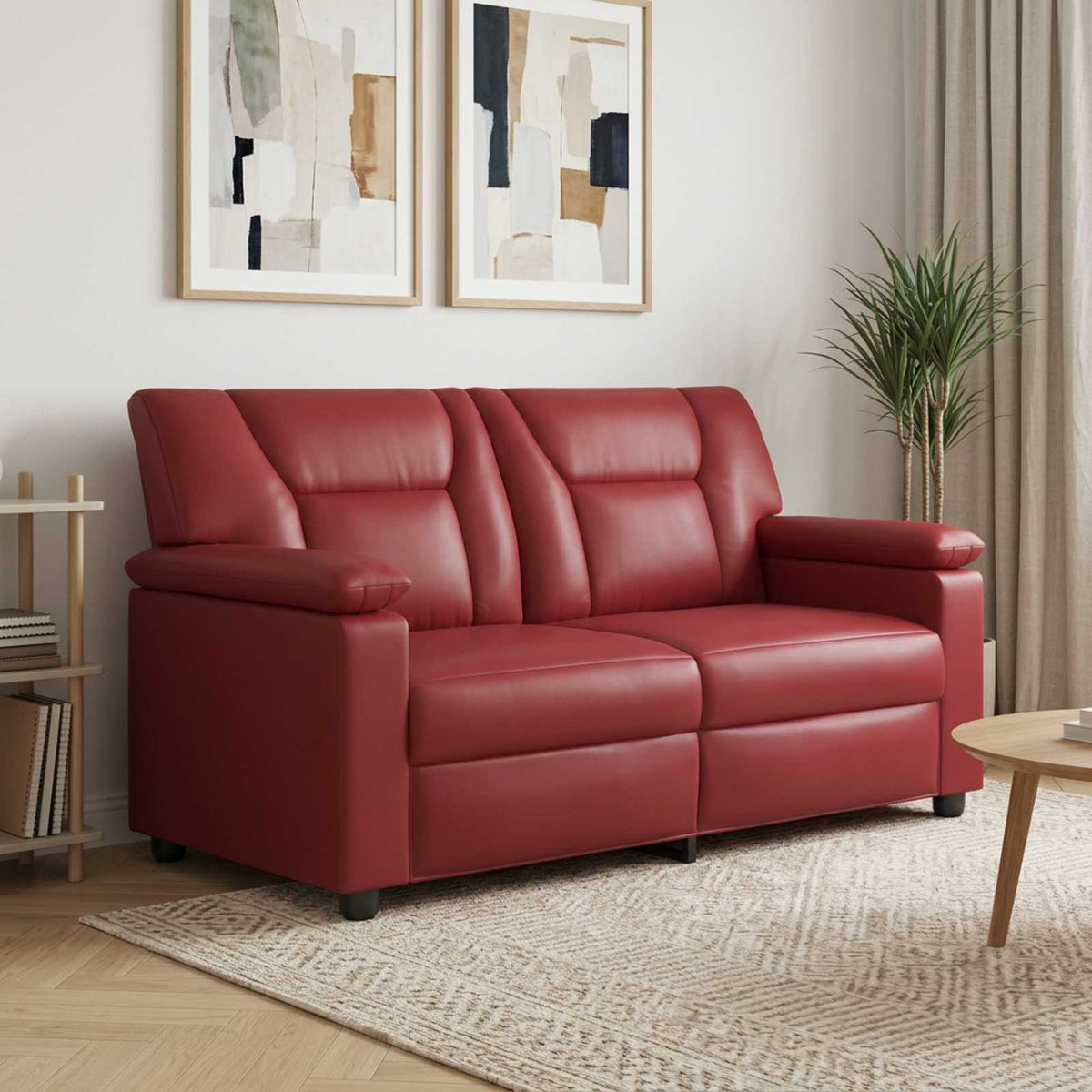 Sofa Vinska crvena 171 x 85 x 93 cm Umjetna koža