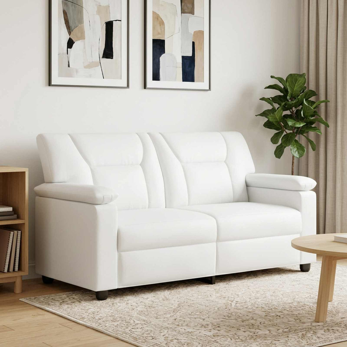Sofa Bijela 171 x 85 x 93 cm Umjetna koža