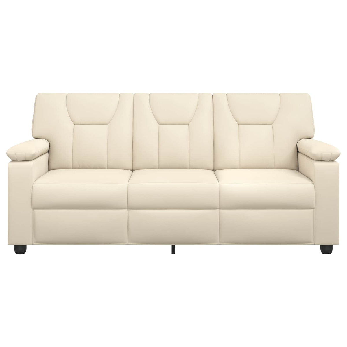 Sofa Krem 191 x 85 x 93 cm Umjetna koža