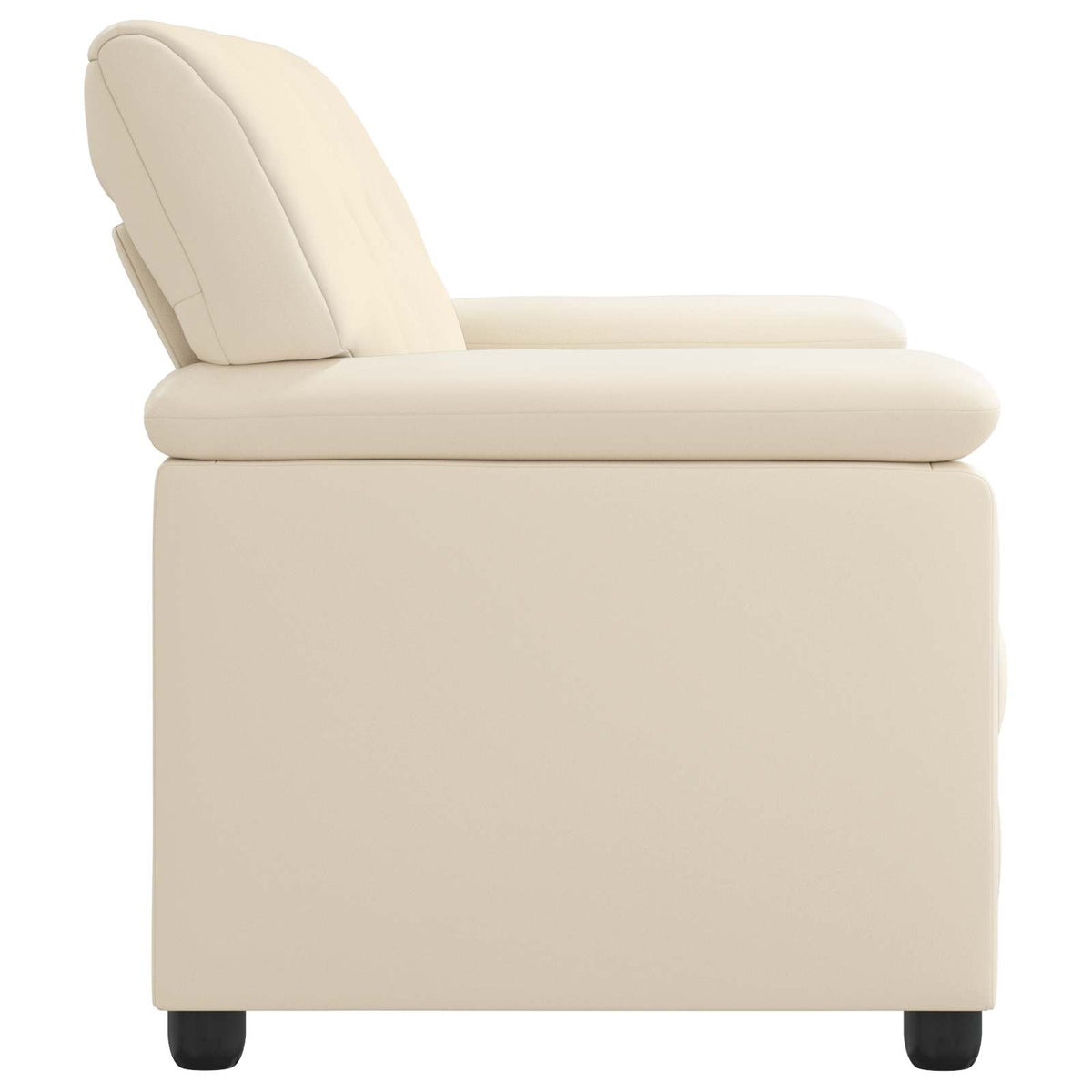 Sofa Krem 191 x 85 x 93 cm Umjetna koža