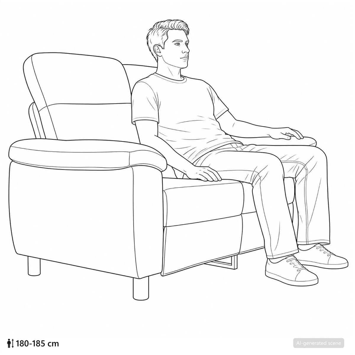 Sofa Sivosmeđa 158 x 90 x 95 cm Tkanina