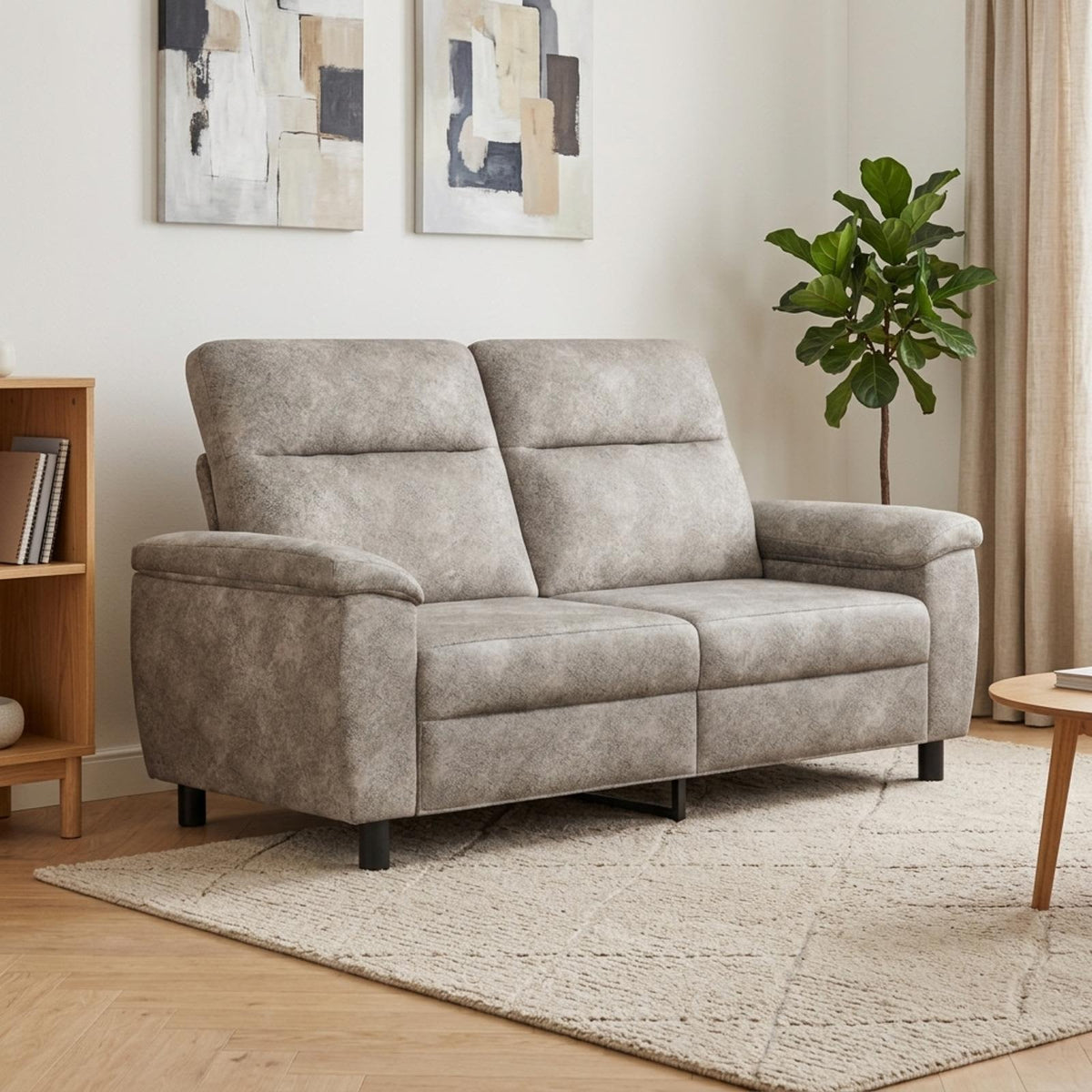 Sofa Svjetlosiva 178 x 90 x 95 cm Umetnička suknja koža