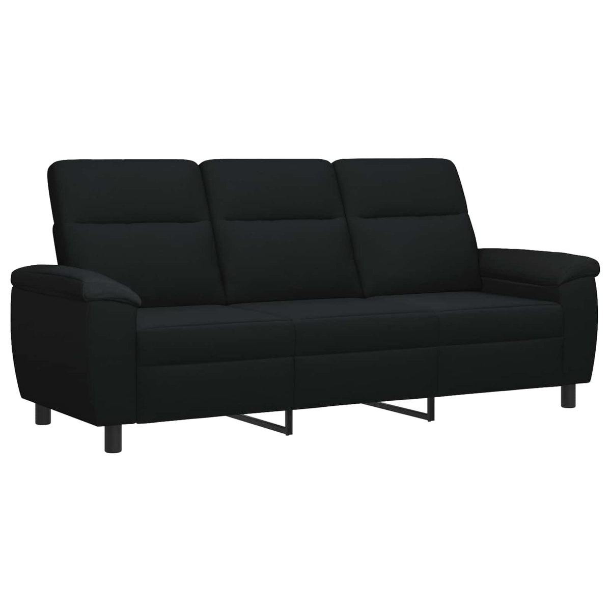 Sofa Crna 214 x 90 x 95 cm Tkanina