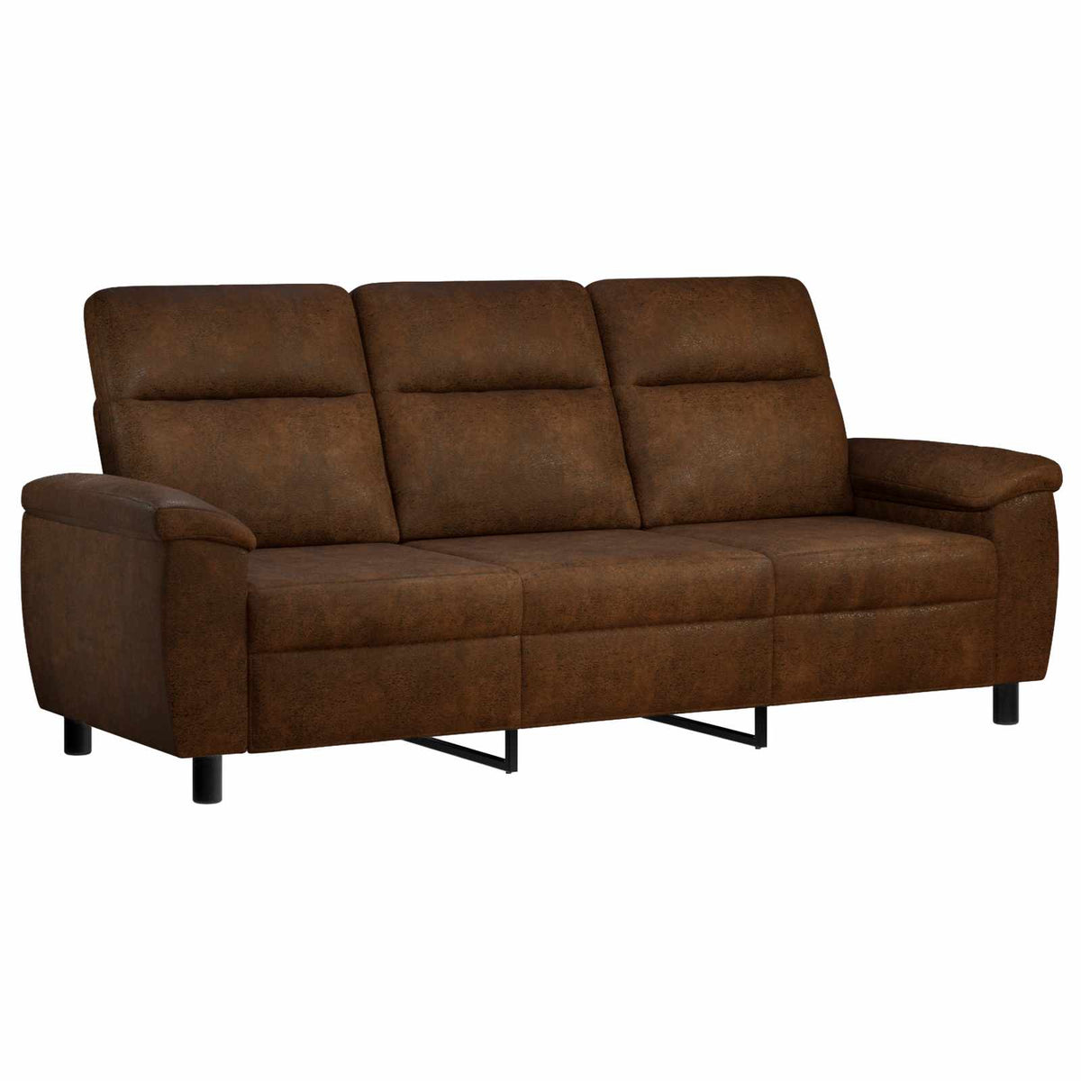 Sofa Smeđa 214 x 90 x 95 cm Umetnička suknja koža