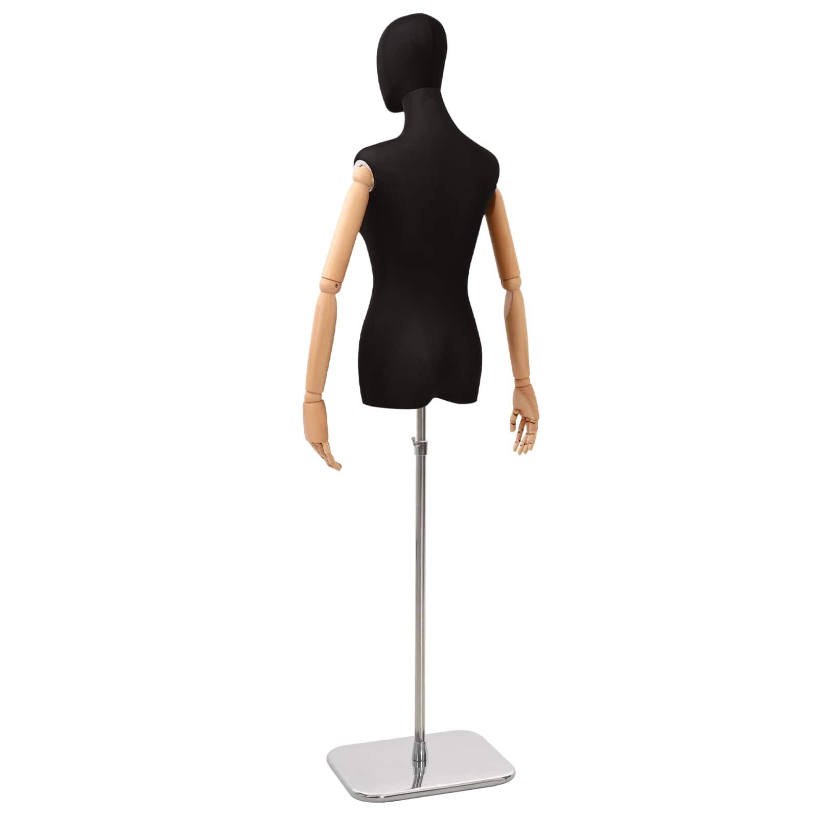Podesivi maneken 165-213 cm s postoljem Žena PP Crna