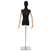 Podesivi maneken 165-213 cm s postoljem Žena PP Crna
