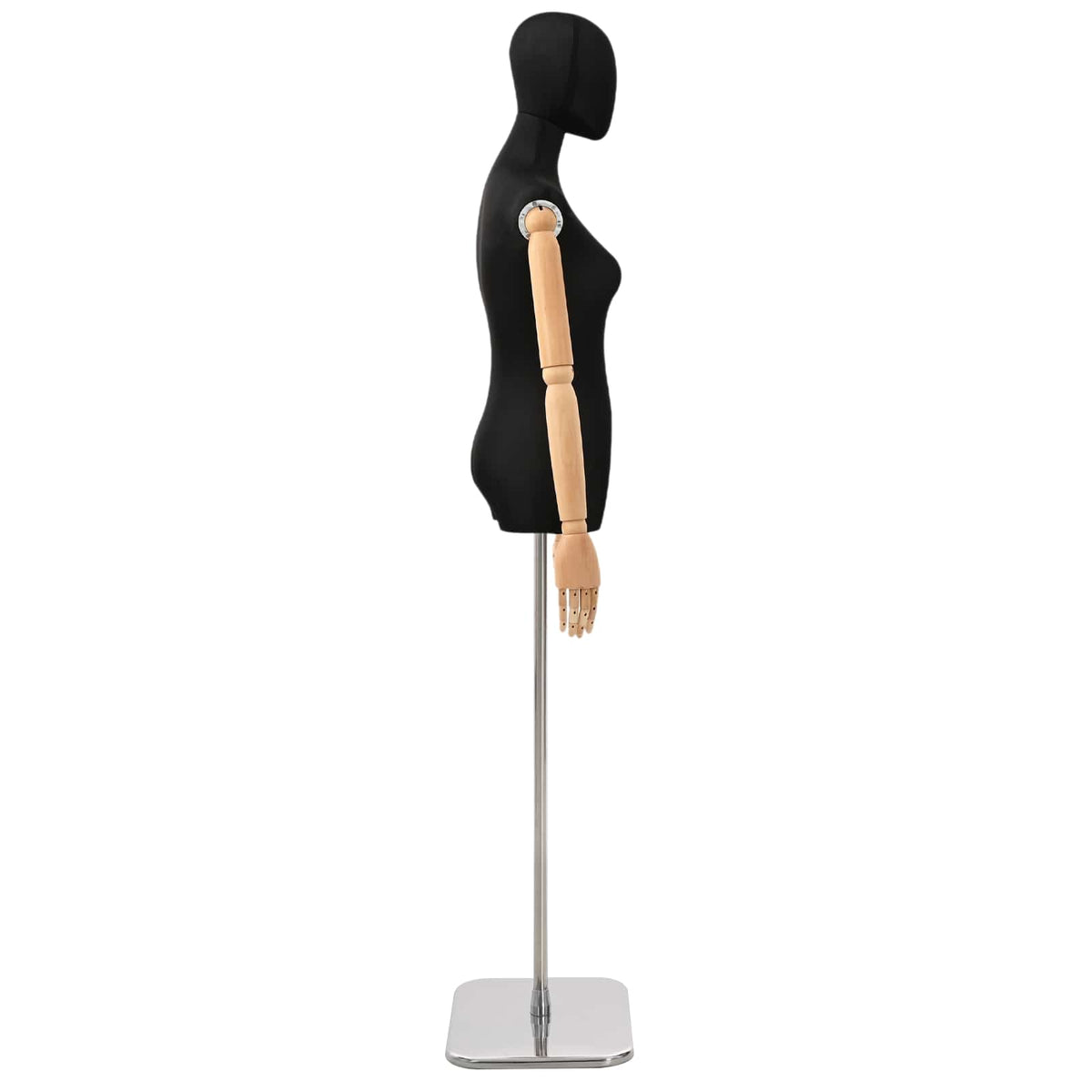 Podesivi maneken 165-213 cm s postoljem Žena PP Crna