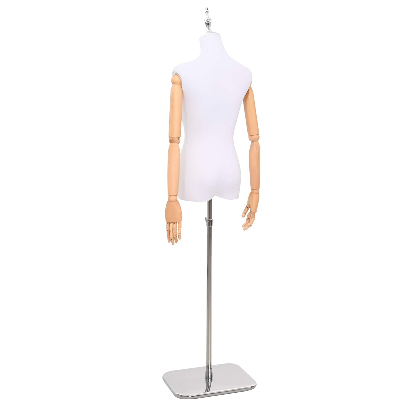 Podesiva lutka 165-213 cm s postoljem Žena PP Bijela