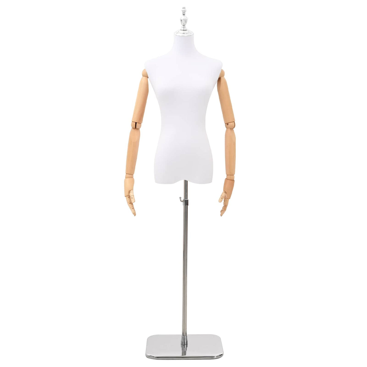 Podesiva lutka 165-213 cm s postoljem Žena PP Bijela