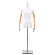 Podesiva lutka 165-213 cm s postoljem Žena PP Bijela