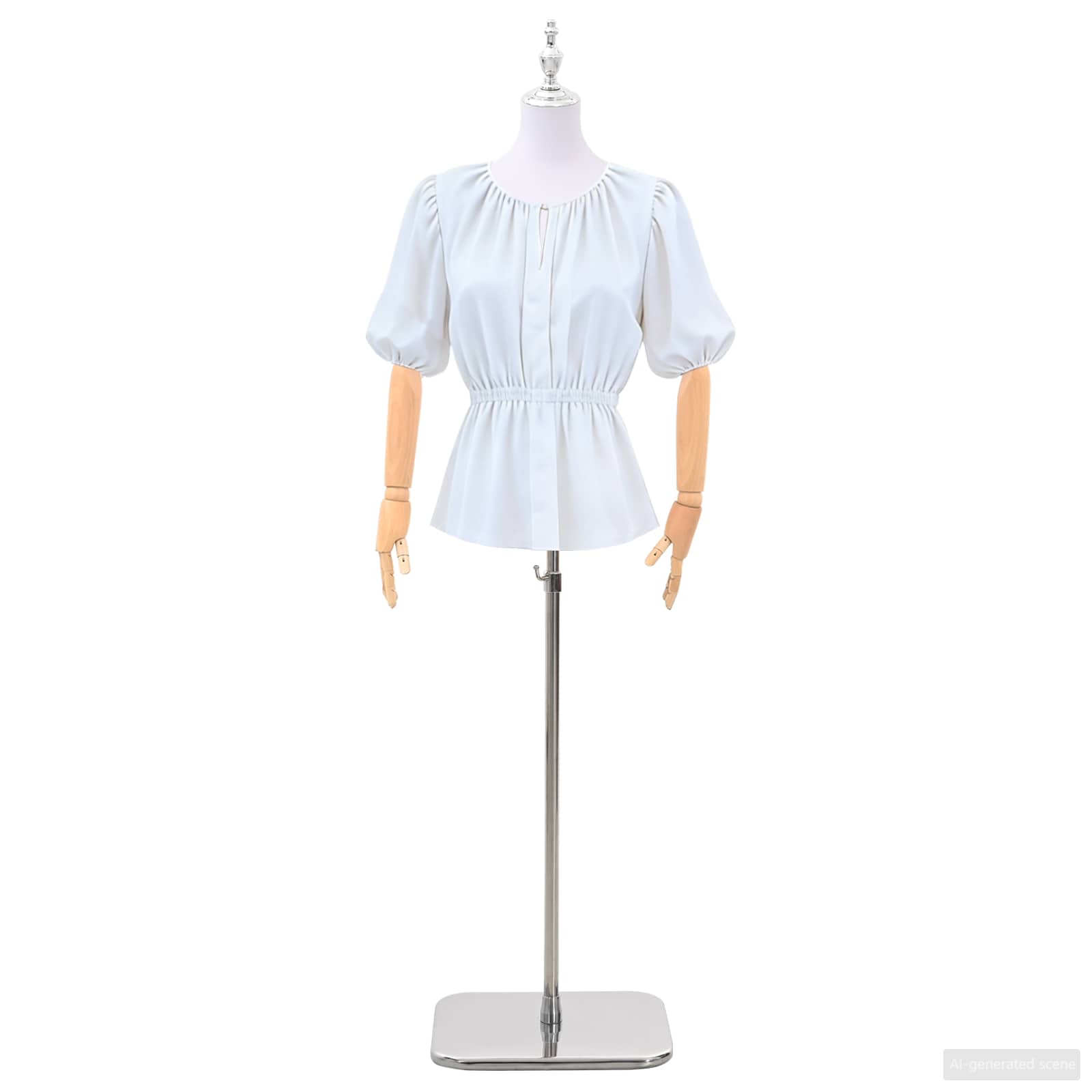 Podesiva lutka 165-213 cm s postoljem Žena PP Bijela