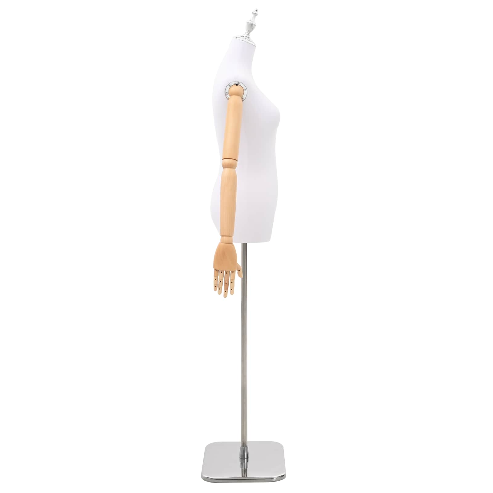 Podesiva lutka 165-213 cm s postoljem Žena PP Bijela