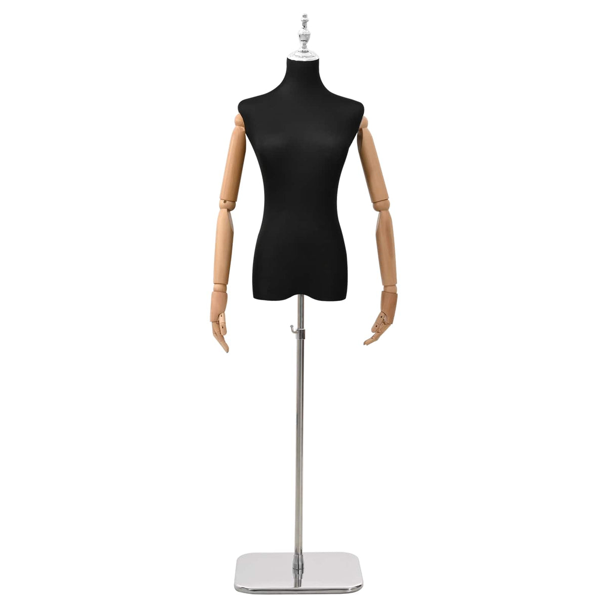 Podesivi maneken 165-213 cm s postoljem Žena PP Crna