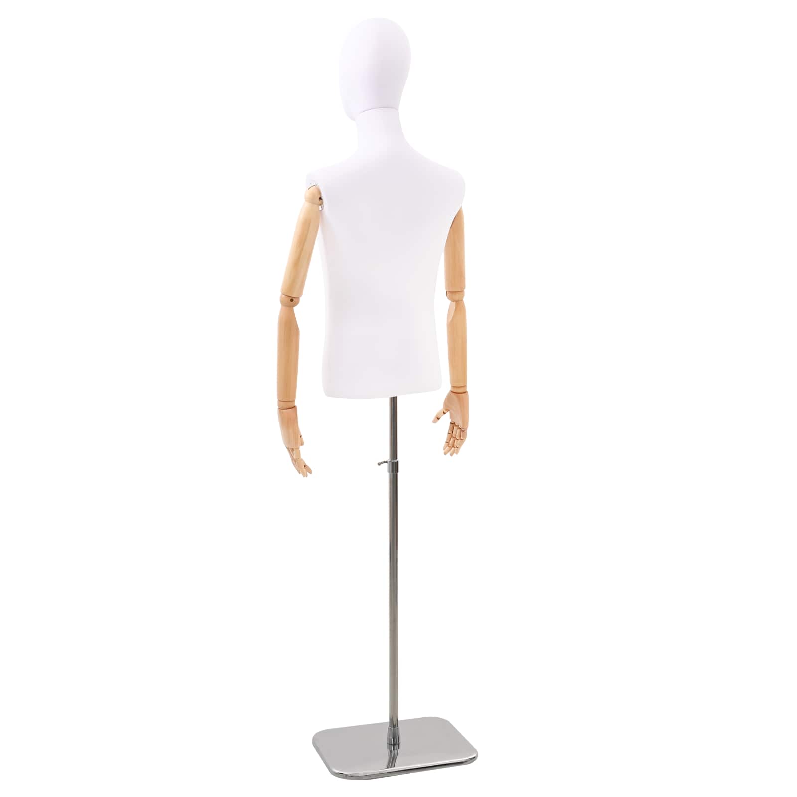 Podesiva lutka 170-218 cm s postoljem Muškarac PP Bijela