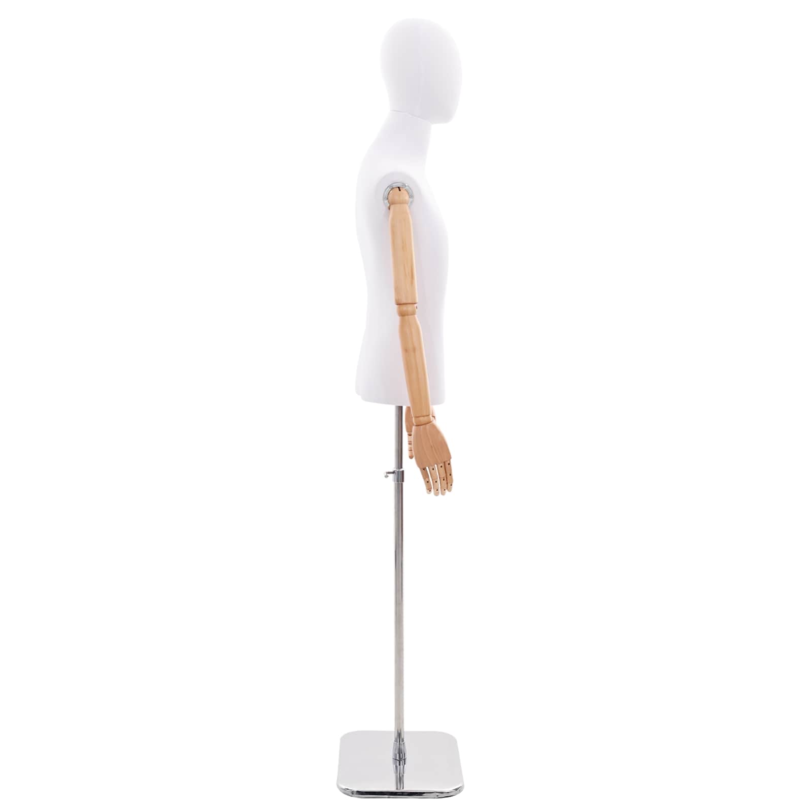 Podesiva lutka 170-218 cm s postoljem Muškarac PP Bijela