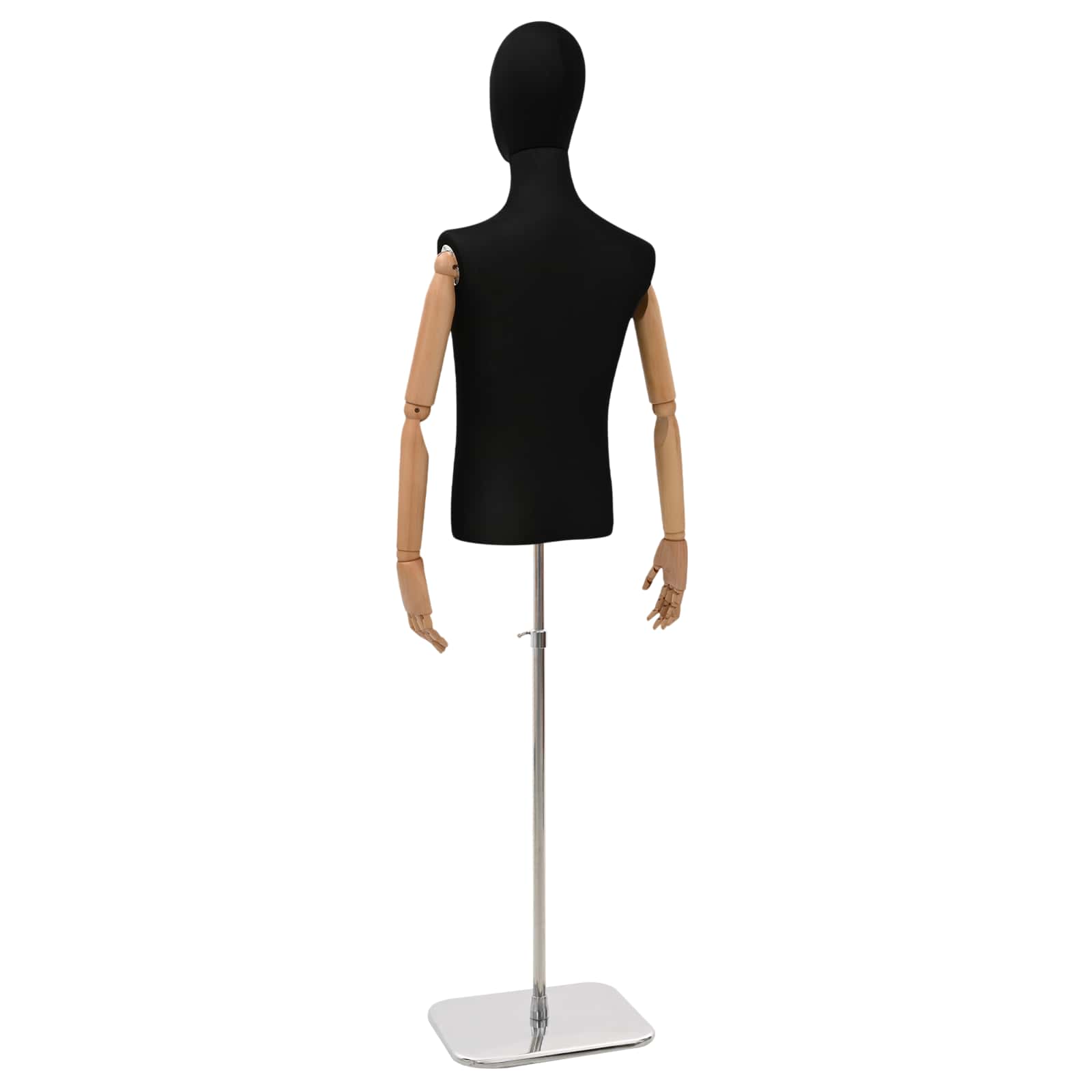 Podesiva lutka 170-218 cm s postoljem Muškarac PP Crna