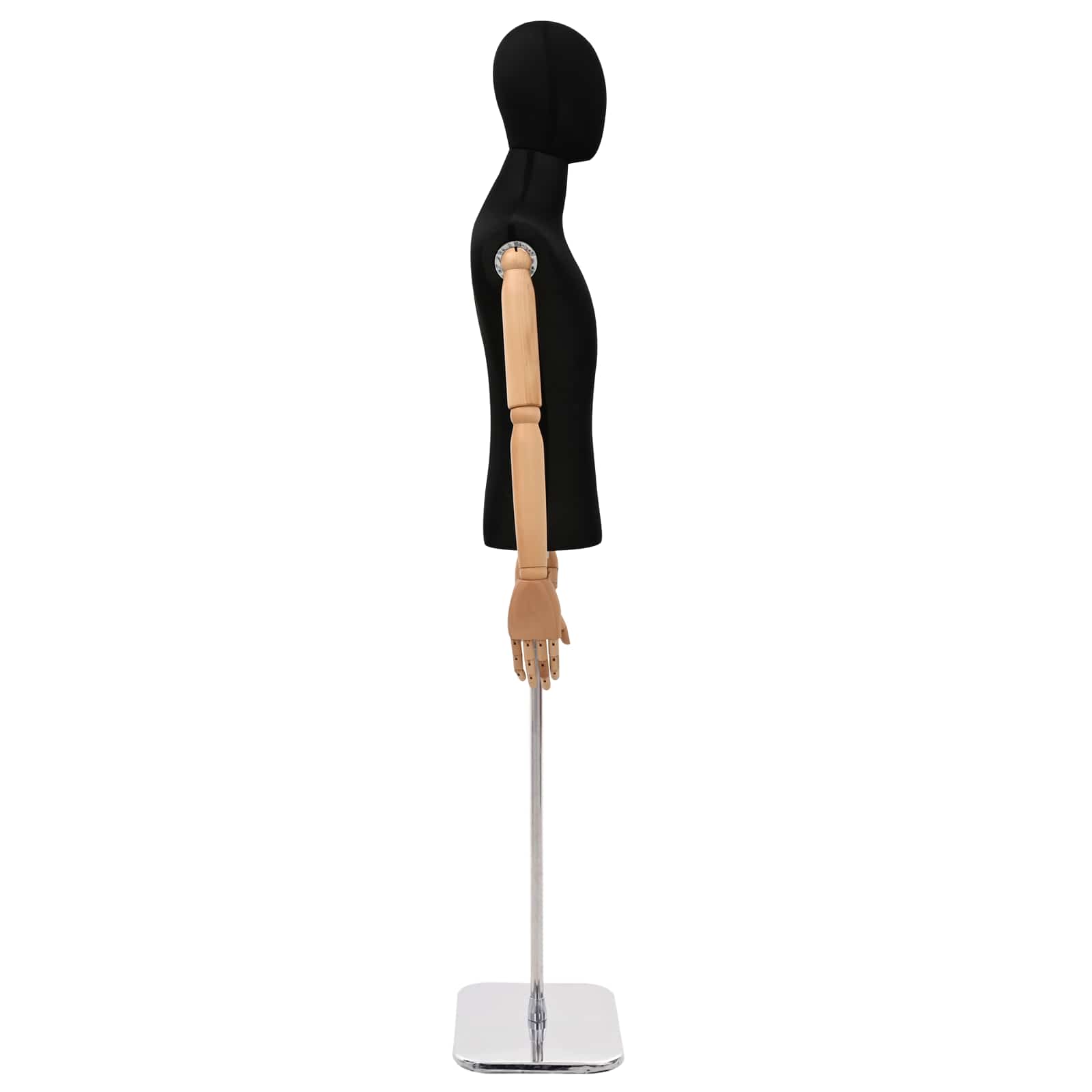 Podesiva lutka 170-218 cm s postoljem Muškarac PP Crna