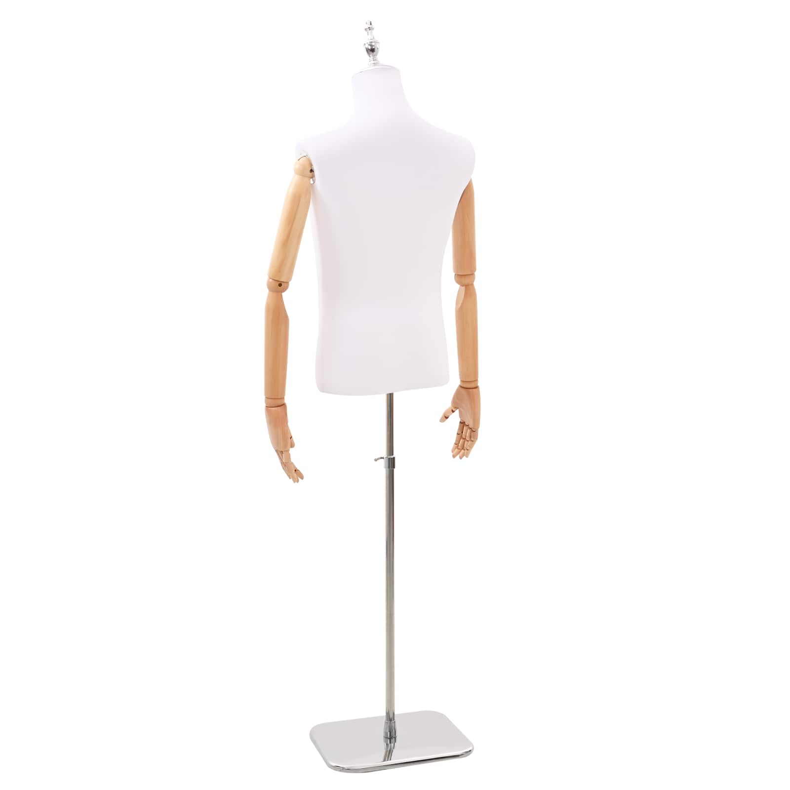 Podesiva lutka 170-218 cm s postoljem Muškarac PP Bijela