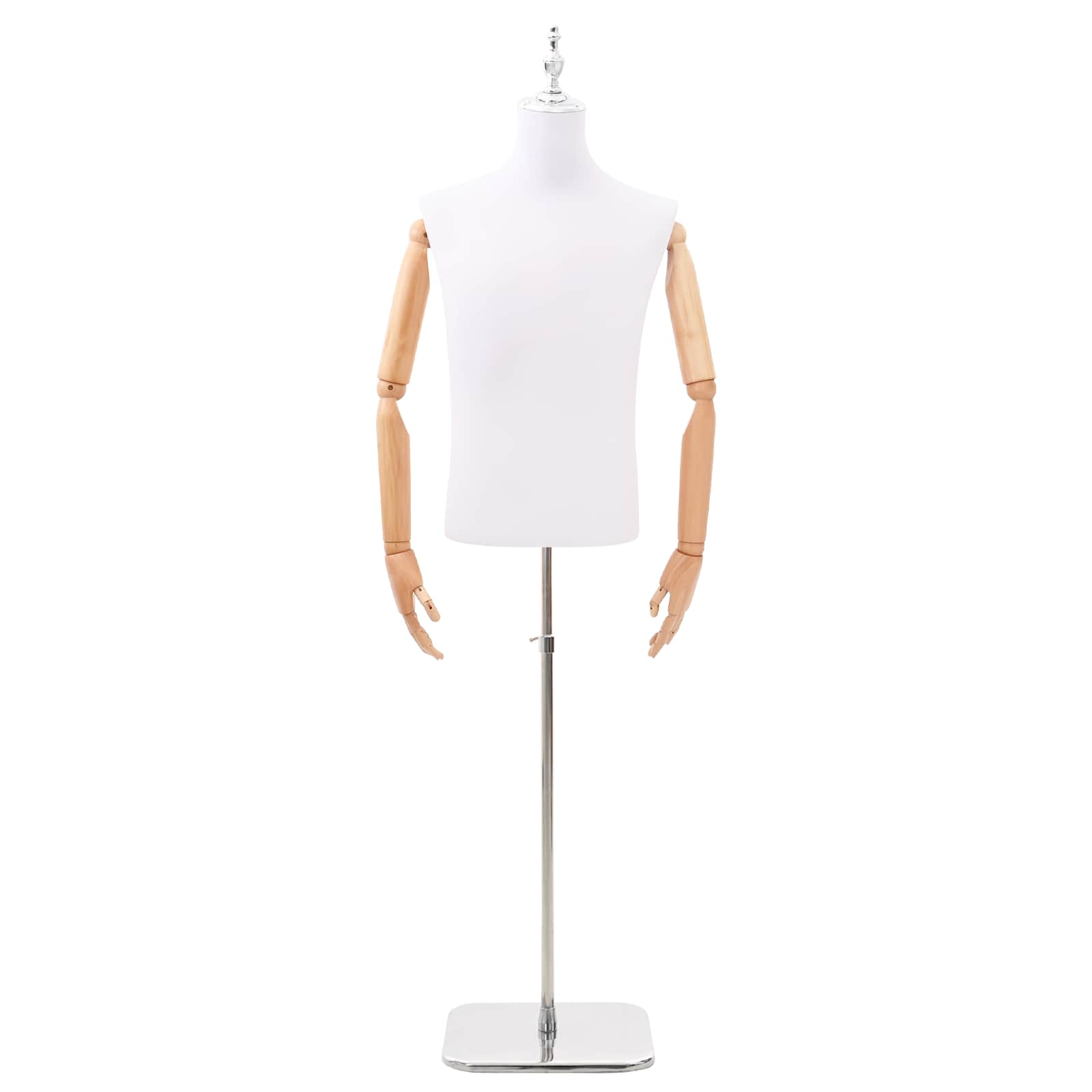 Podesiva lutka 170-218 cm s postoljem Muškarac PP Bijela