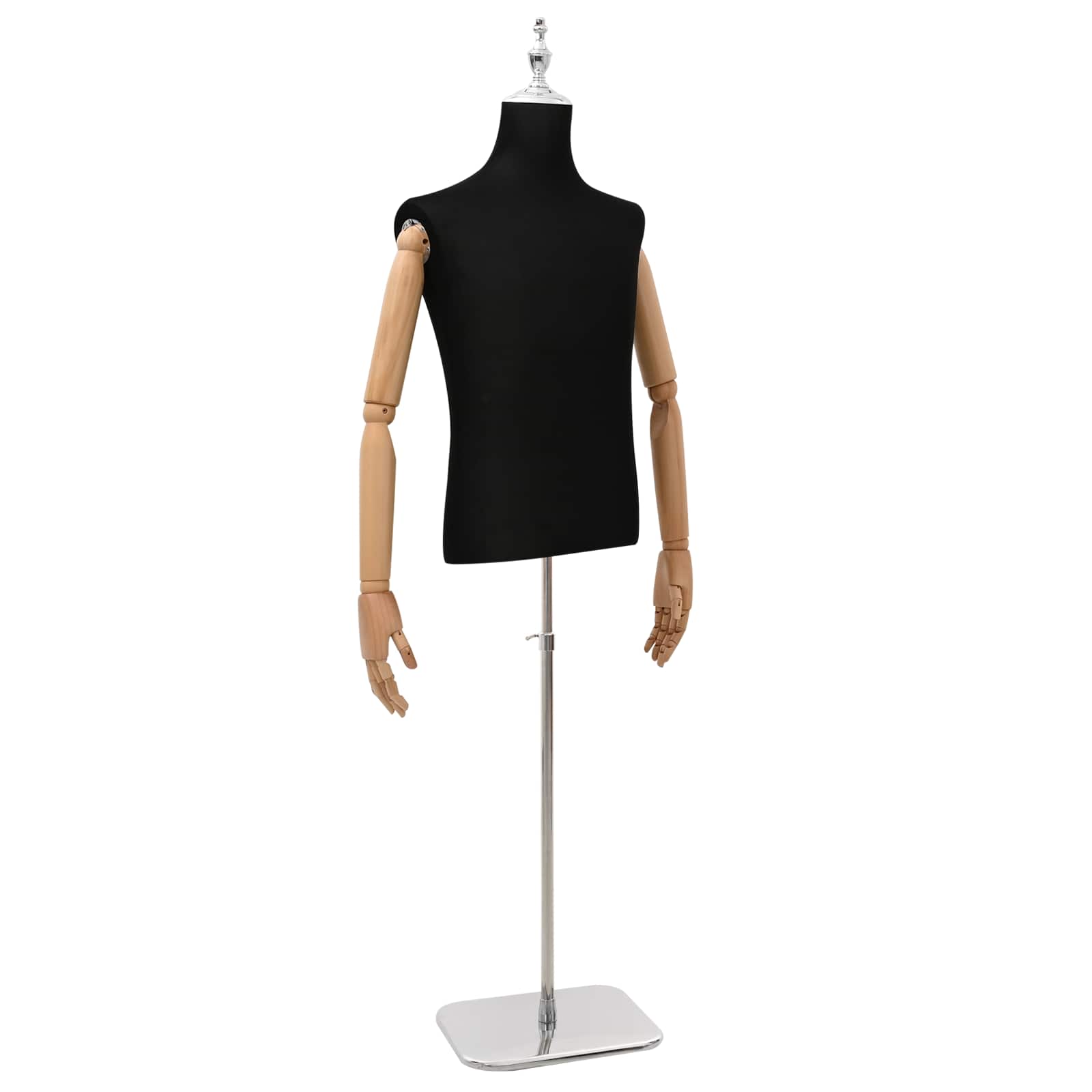 Podesiva lutka 170-218 cm s postoljem Muškarac PP Crna