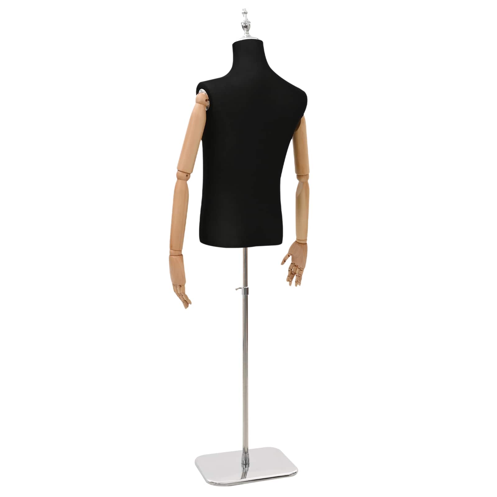 Podesiva lutka 170-218 cm s postoljem Muškarac PP Crna