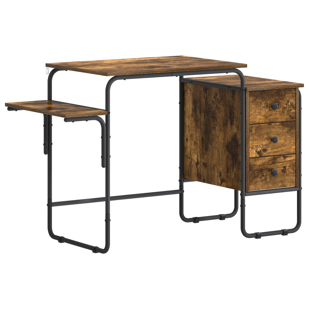 Stol s pohranom Dimljeni hrast 120 x 50 x 75 cm