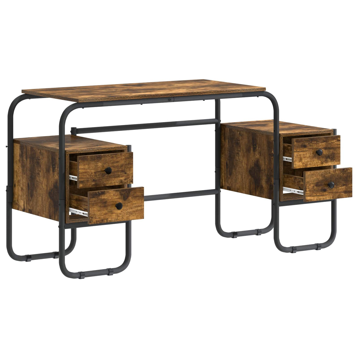 Stol s pohranom Dimljeni hrast 145 x 50 x 75 cm