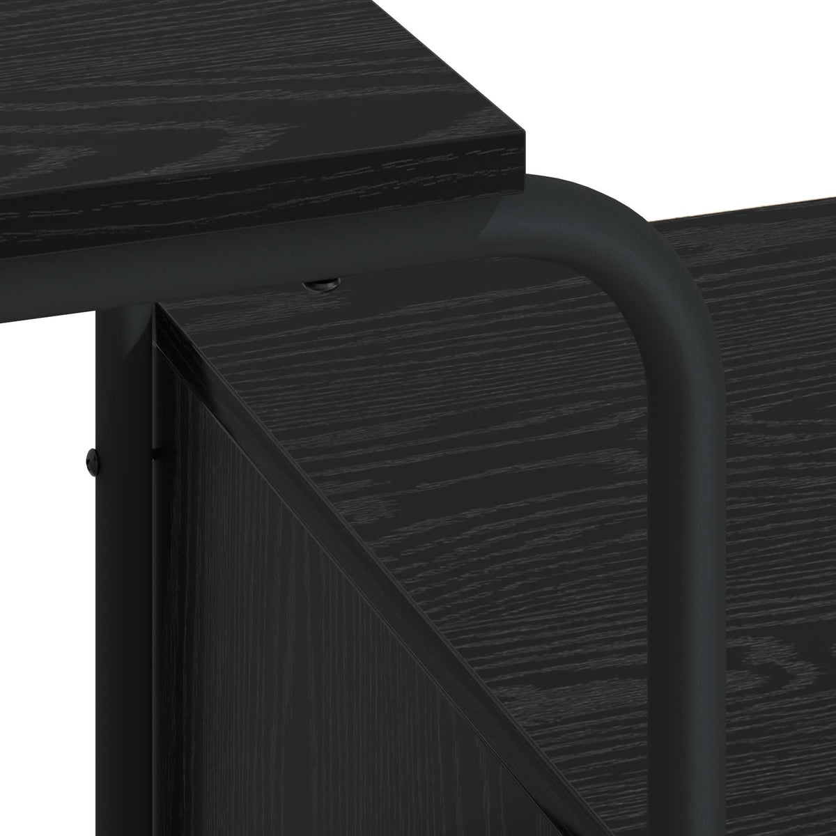 Stol s pohranom Crni hrast 131.5 x 50 x 75.5 cm