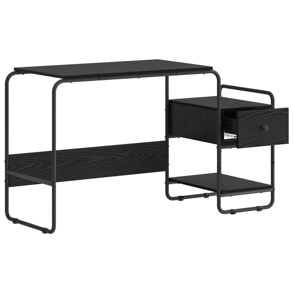 Stol s pohranom Crni hrast 131.5 x 50 x 75.5 cm