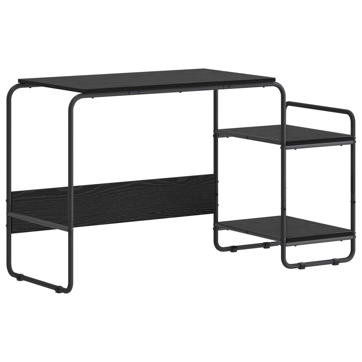Stol s pohranom Crni hrast 131.5 x 50 x 75.5 cm