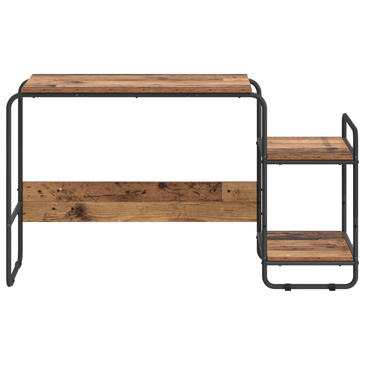 Stol s pohranom Staro drvo 131.5 x 50 x 75.5 cm