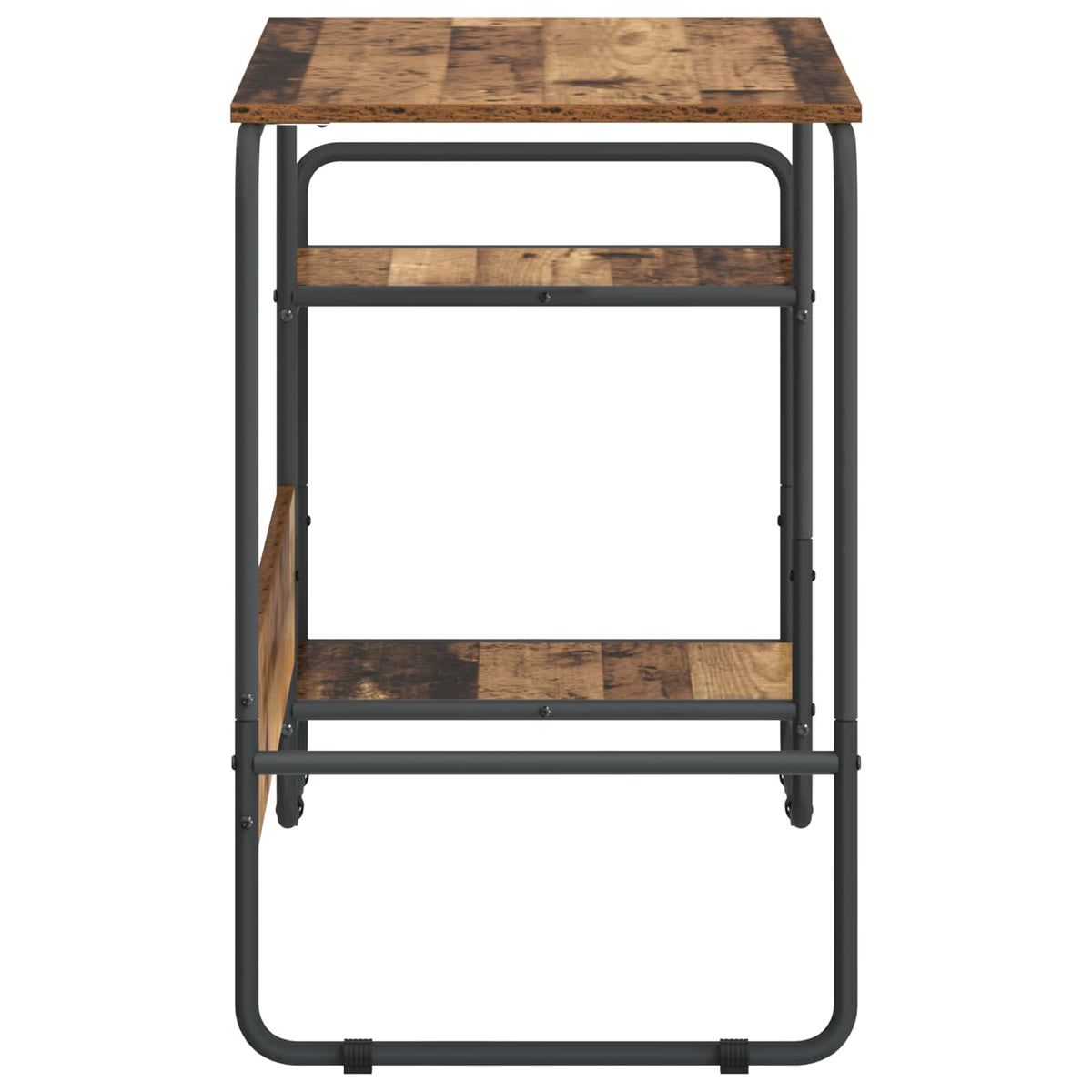 Stol s pohranom Staro drvo 131.5 x 50 x 75.5 cm