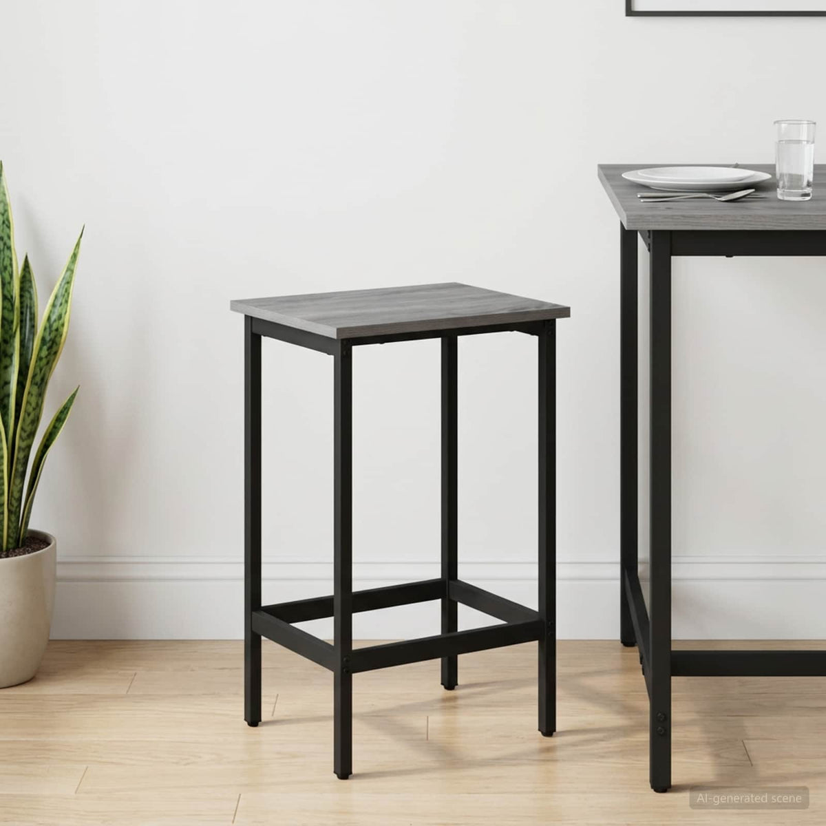 Barska stolica Siva Sonoma 40 x 32 x 64 cm Konstruirano drvo