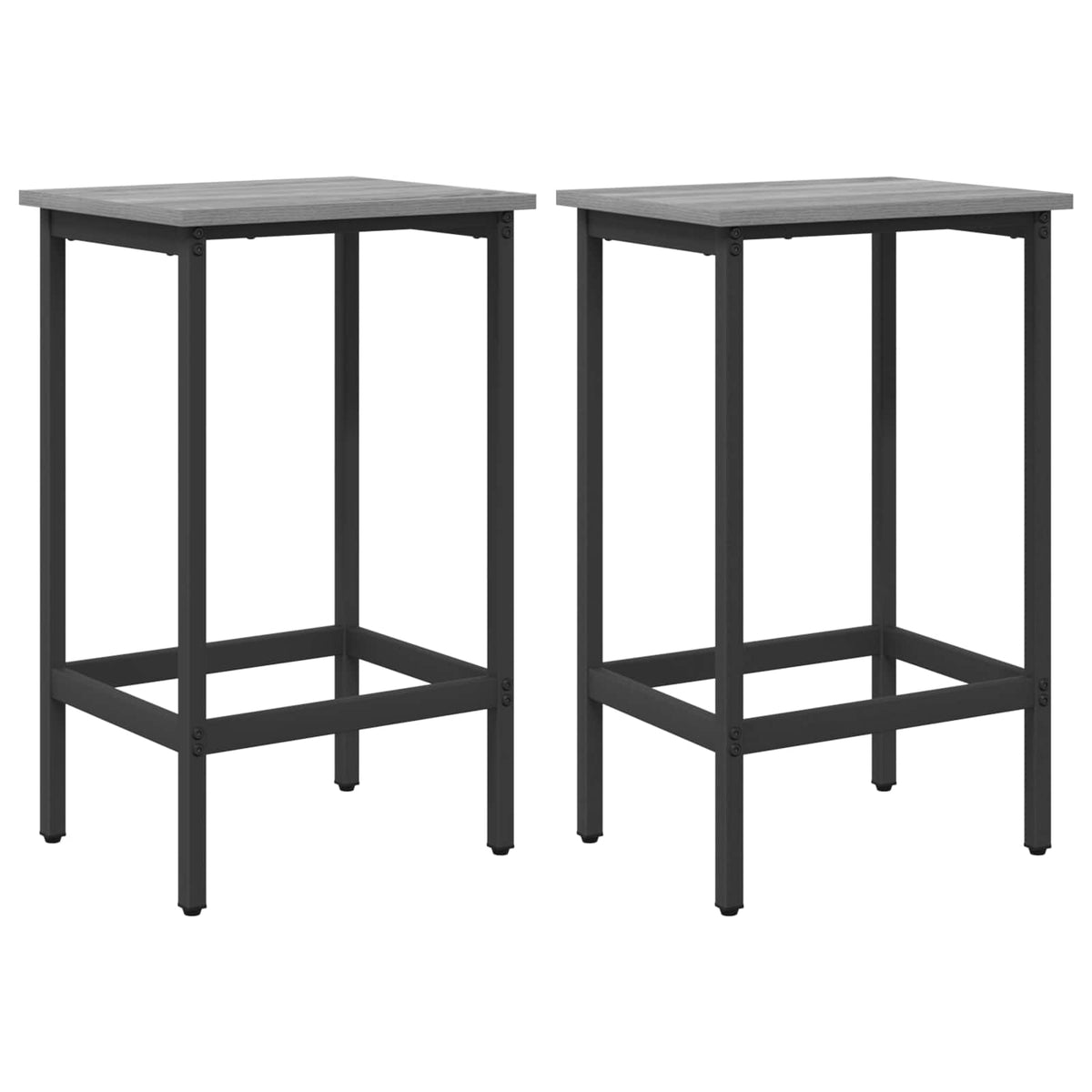 Barska stolica 2 kom. Siva Sonoma 40 x 32 x 64 cm