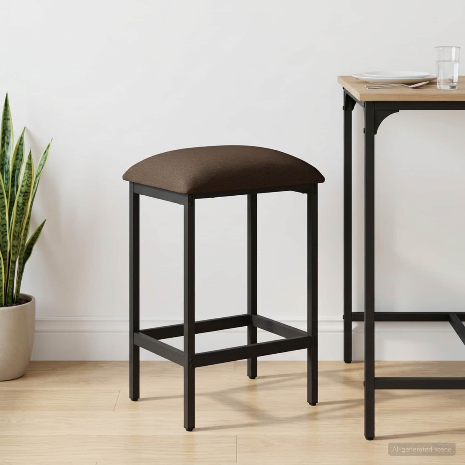 Barska stolica Sivosmeđa 40 x 32 x 64 cm Konstruirano drvo